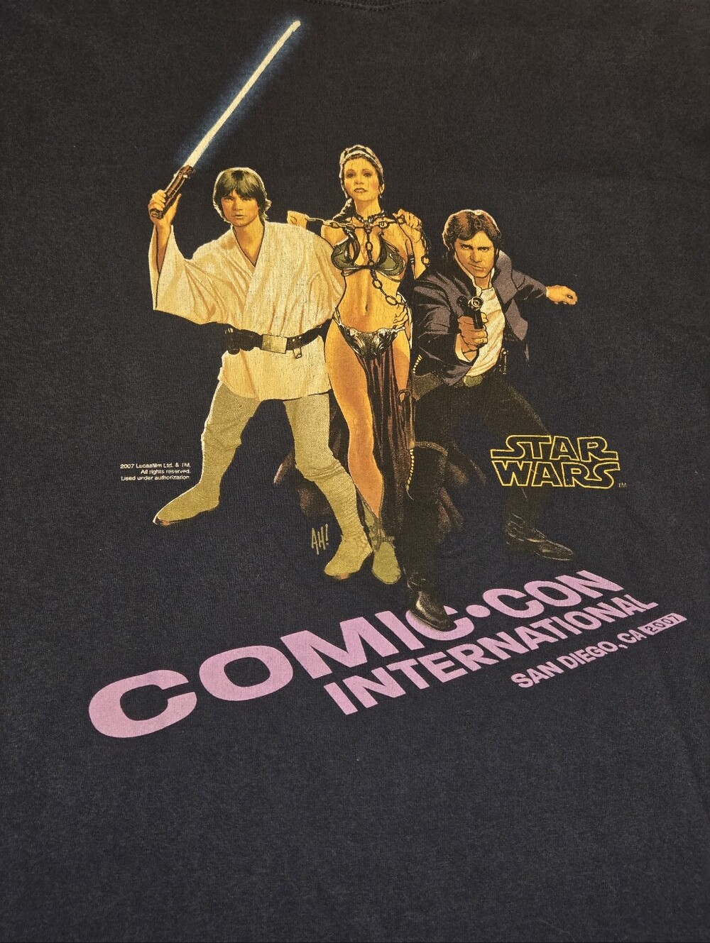 2007 Comic Con Graphic Tee - Star Wars - SDCC - Size XL